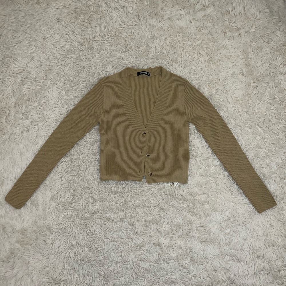 Missguided Cropped Cardigan Button Up Size S NWT
